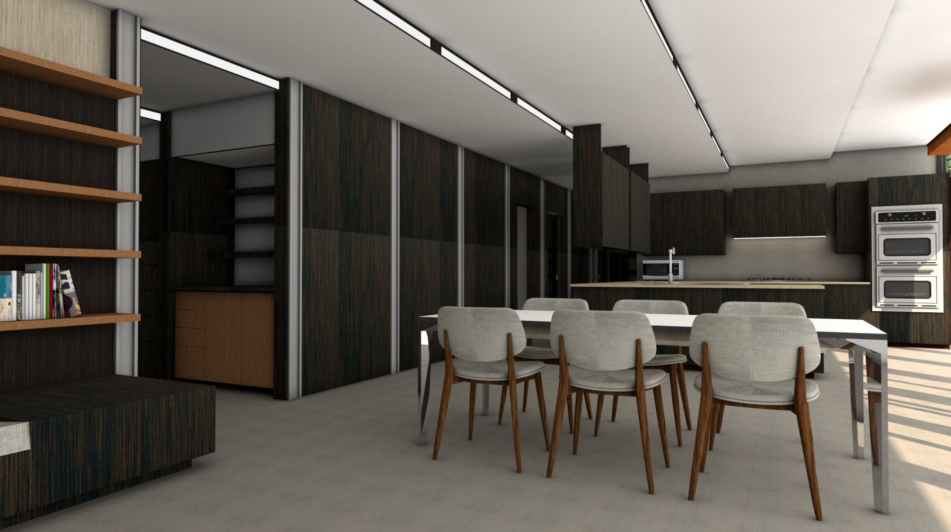 Laminado WENGE PANGAR (50.36G), medida 3050 x 1300 mm, acabado GROOVE