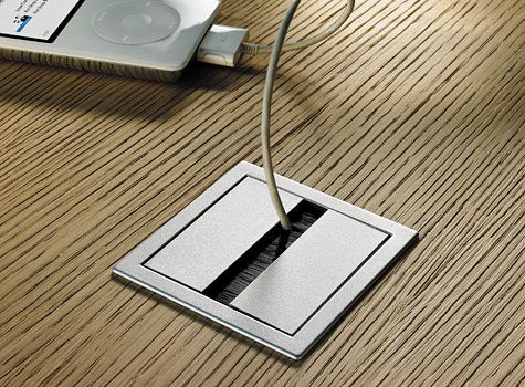 Pasacables metálico CAVO para mesa o escritorio