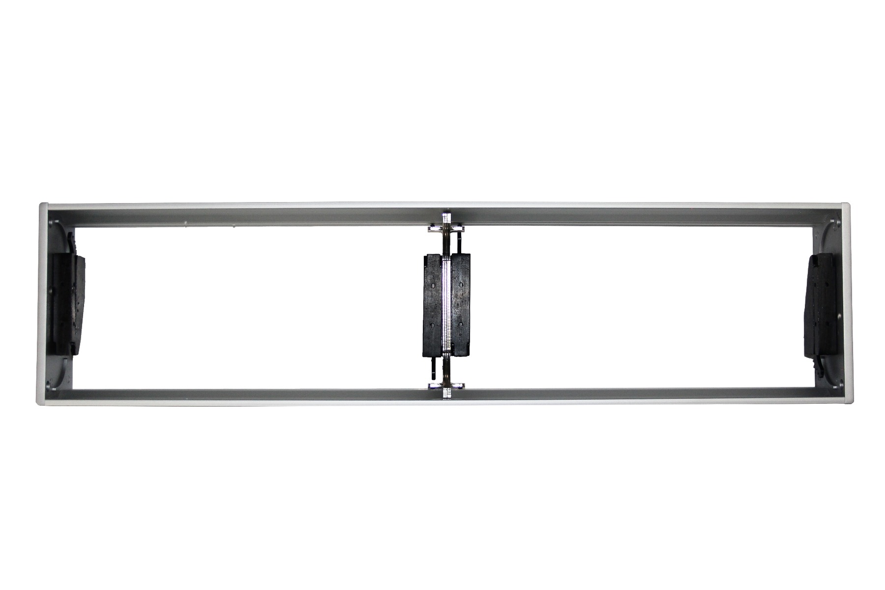 Mecanismo Pasacables EXIT FLY DUAL para mesa, largo 600 mm, aluminio