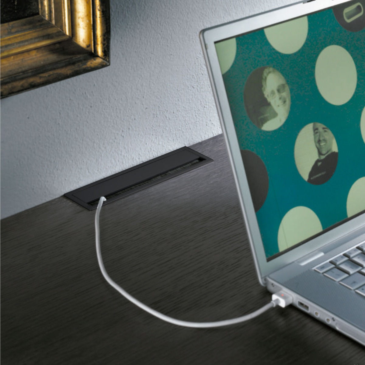 Pasacables VISION 1 para mesa o escritorio