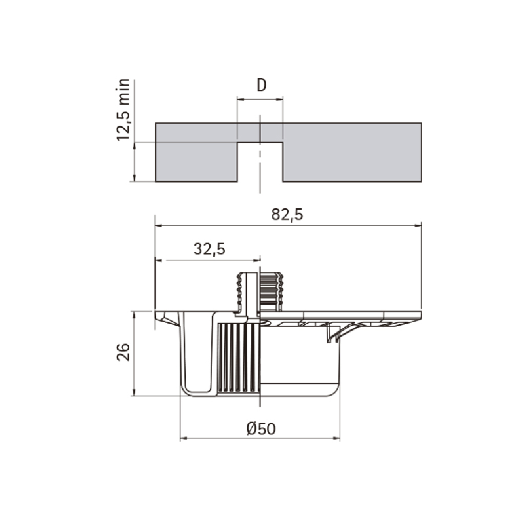 Zoclo FUTURE para gabinetes de cocina, acabado negro ingo
