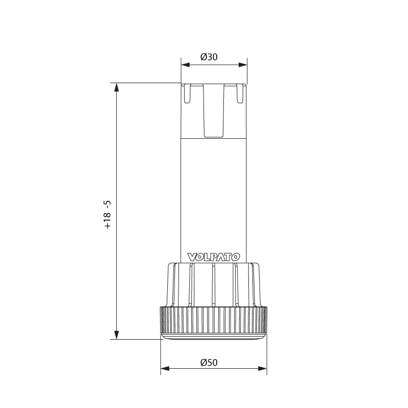 Zoclo FUTURE para gabinetes de cocina, acabado inox satinado
