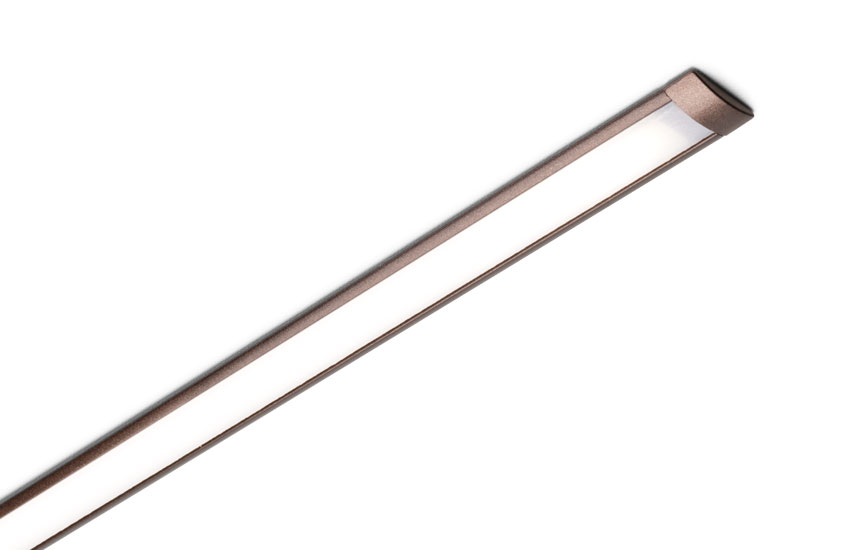 Perfil de aluminio para lámpara MISS, acabado café | M24