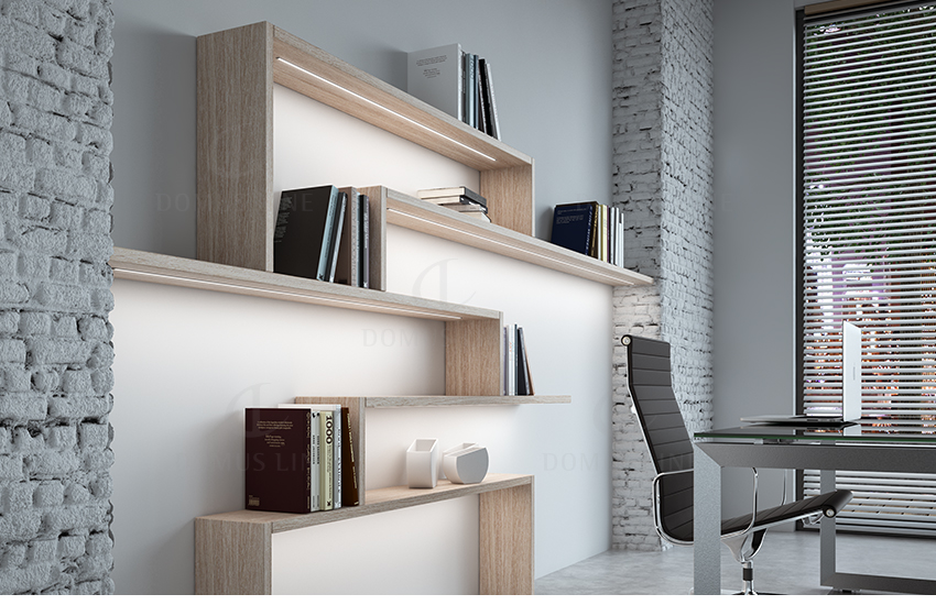 Perfil de aluminio para lámpara MISS, acabado café | M24