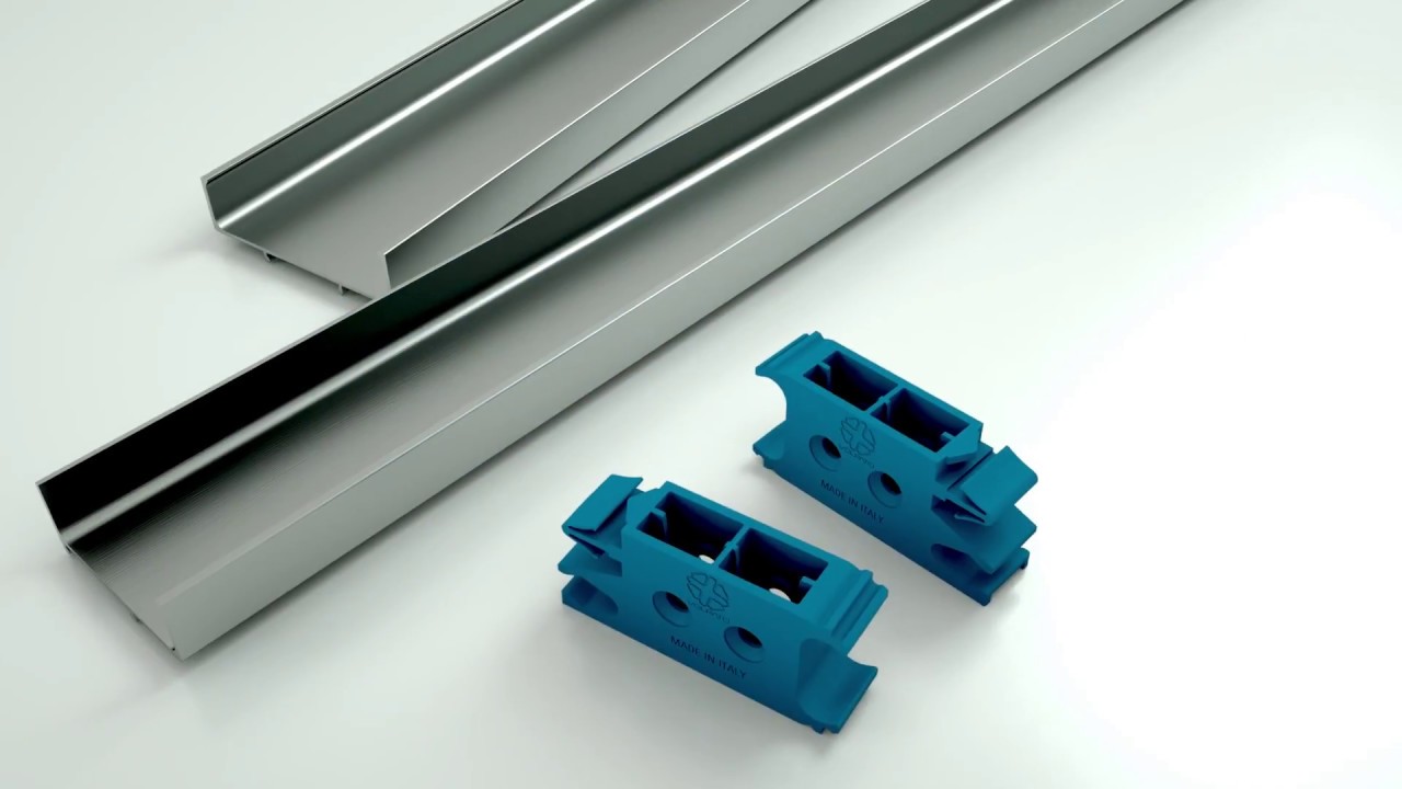 Perfil Gola de VOLPATO para mueble de cocina, 4200 mm de longitud, acabado anodizado