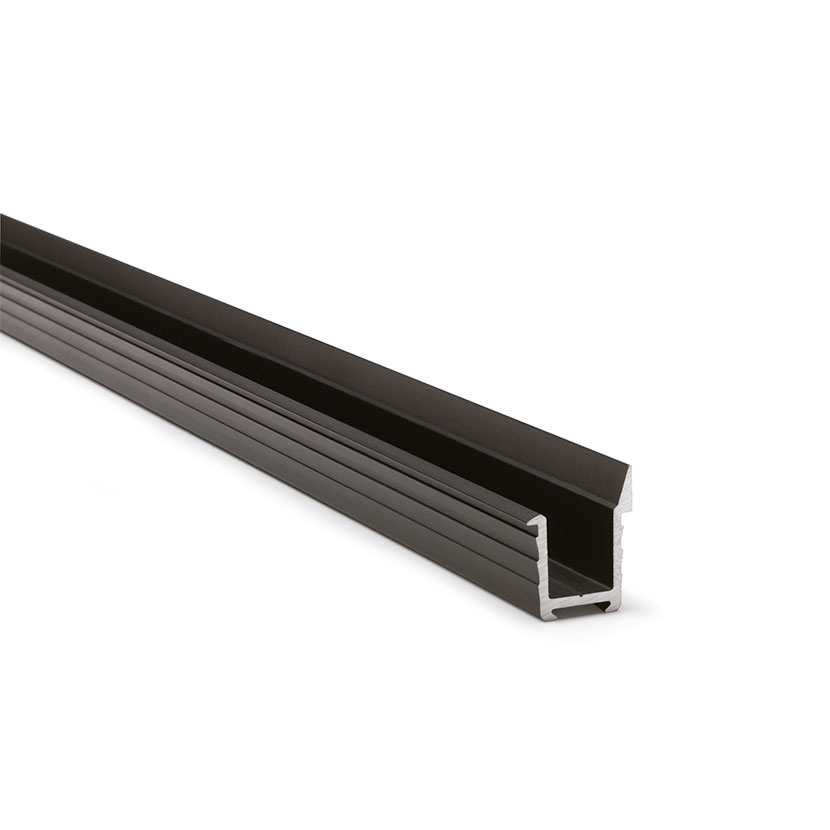 Perfil de aluminio para lámpara LAB, acabado negro | M24