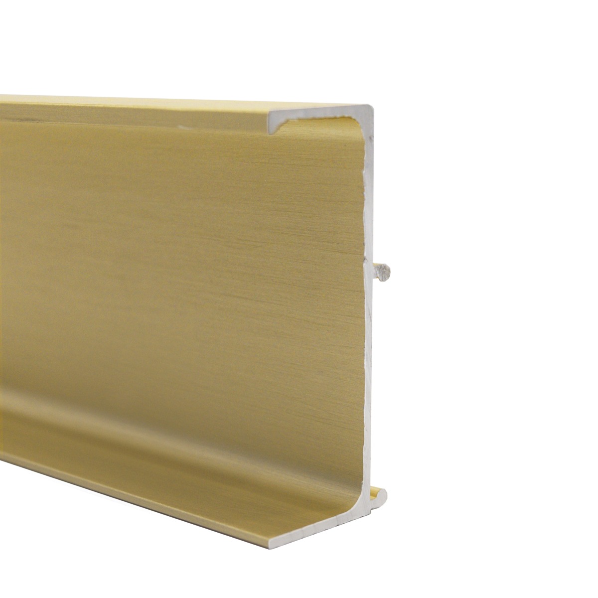 Perfil Gola de VOLPATO para mueble de cocina, 4200 mm de longitud, acabado oro cepillado