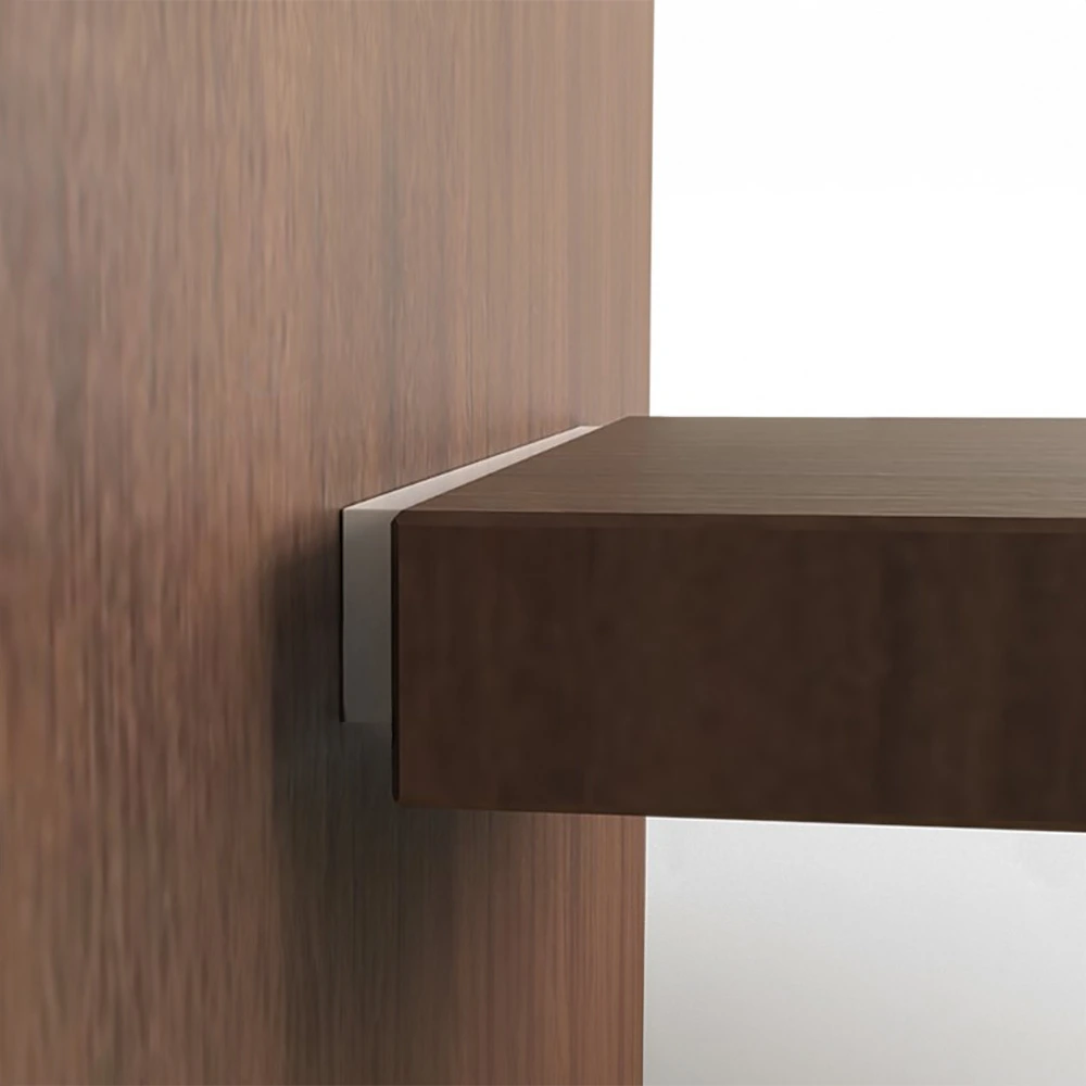 Perfil de policarbonato SUNUP para entrepaños de madera, acabado blanco