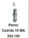 Perno Ø10mm para fijación de llanta DISKY2.