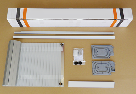 RECORD: Persiana de PVC para gabinete de cocina, medida 600 x 1500 mm, acabado metálico