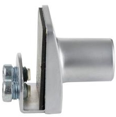 Cerradura SQUARE para puerta doble de VIDRIO de 4 a 6 mm, acabado ALUMINIO Comb IGUALES