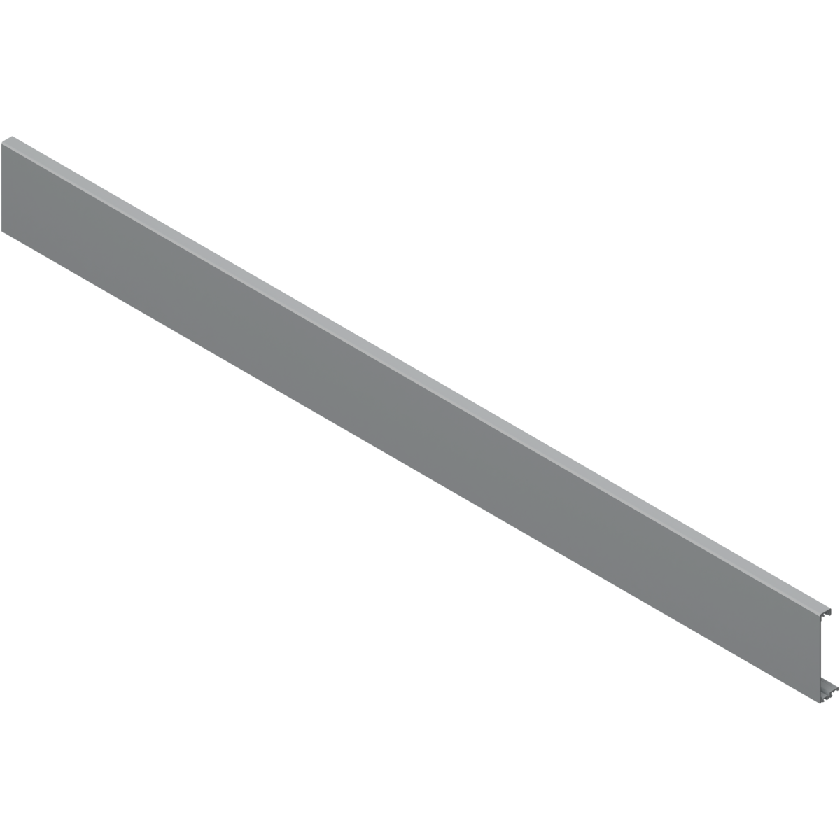 Pieza delantera para cajón interno TANDEMBOX antaro, longitud 1036mm para cortar, gris claro