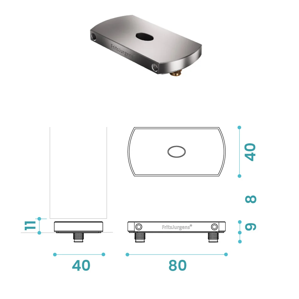 Bisagra pivotante FritsJurgens, modelo SYSTEM ONE para puerta, capacidad de carga 0 - 500 kg
