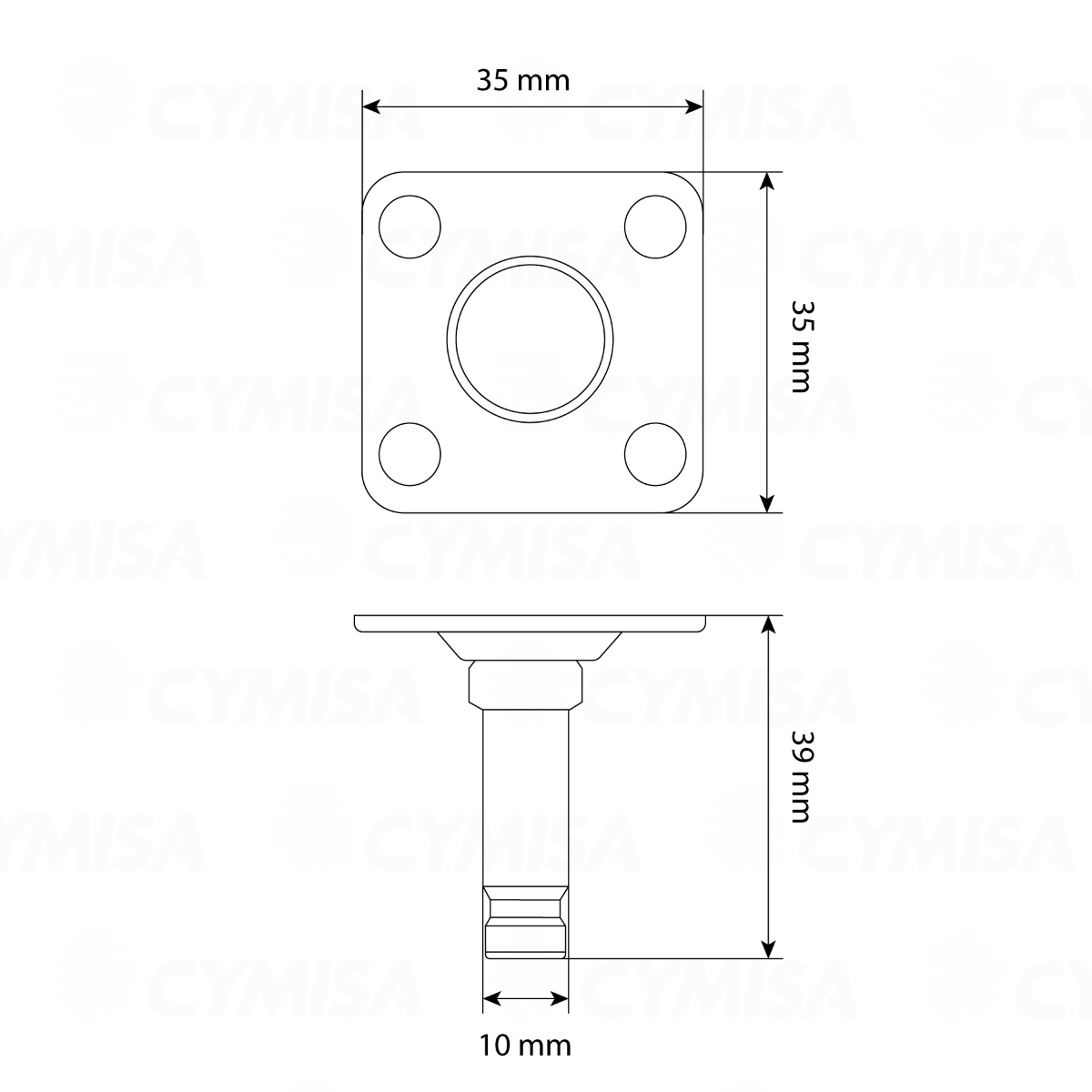 Llanta ROTOLA OFFICE, con diámetro de 74 mm para muebles