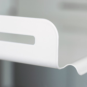 Anti-deslizante magnético para entrepaño de extraíble Pleno LIBELL de 600 mm, color blanco.