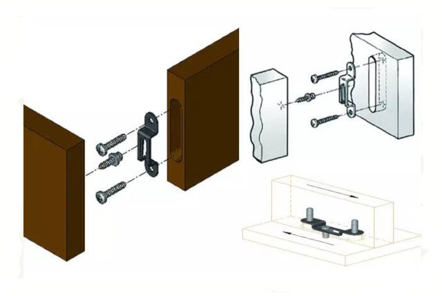 Sistema oculto MODIX para armado de muebles 