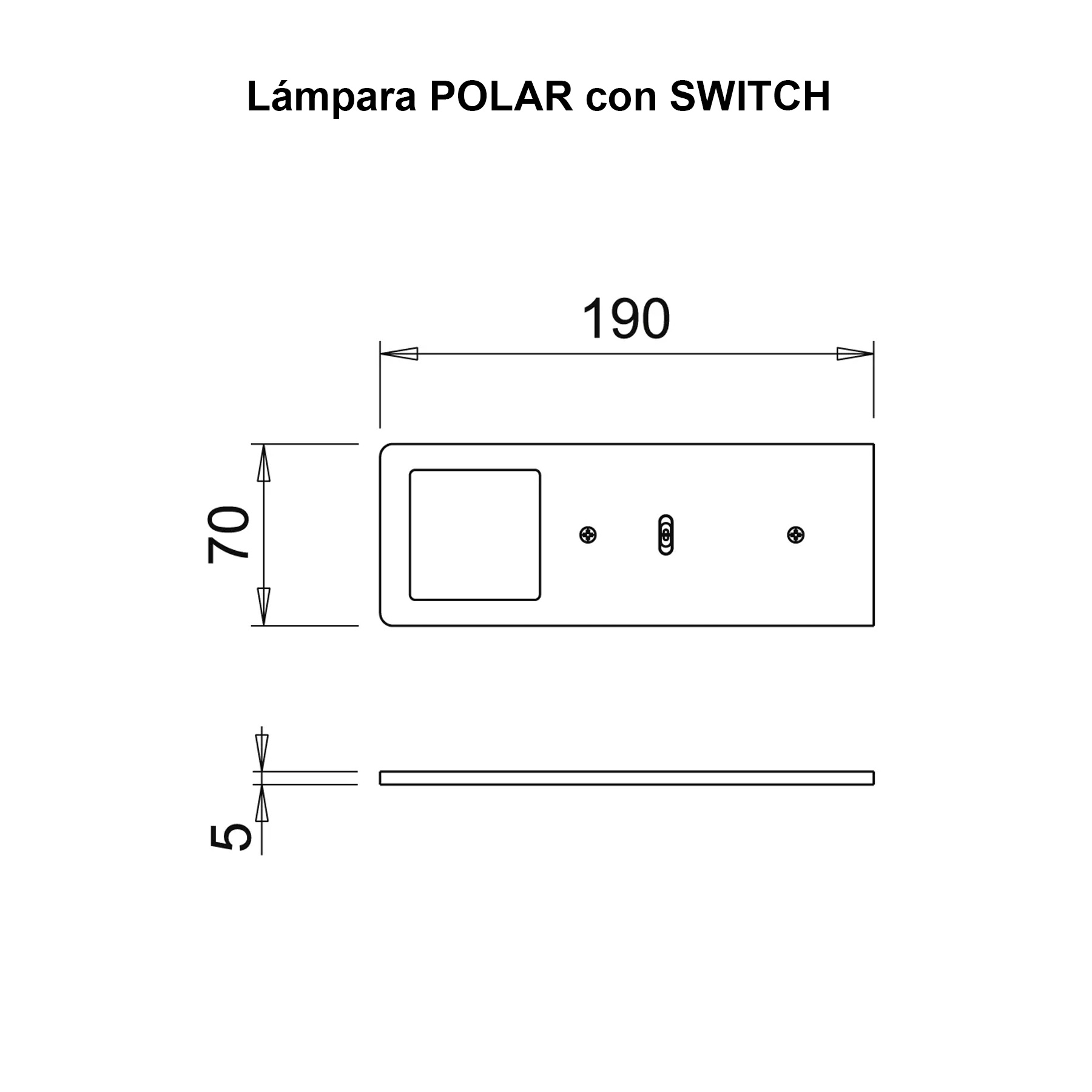 Lámpara POLAR SE para sobreponer, 5w/24V | M24