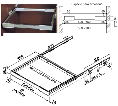 Sistema de organización para clóset PRAXIS