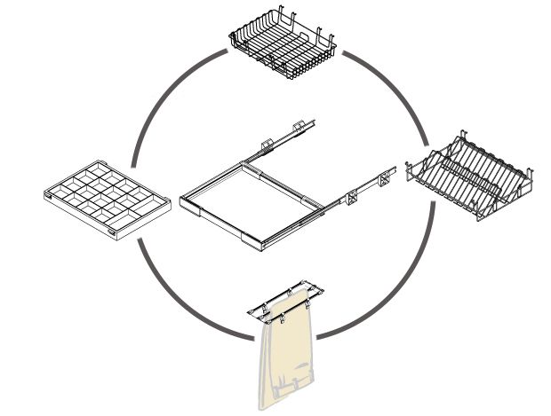 Sistema de organización para clóset PRAXIS