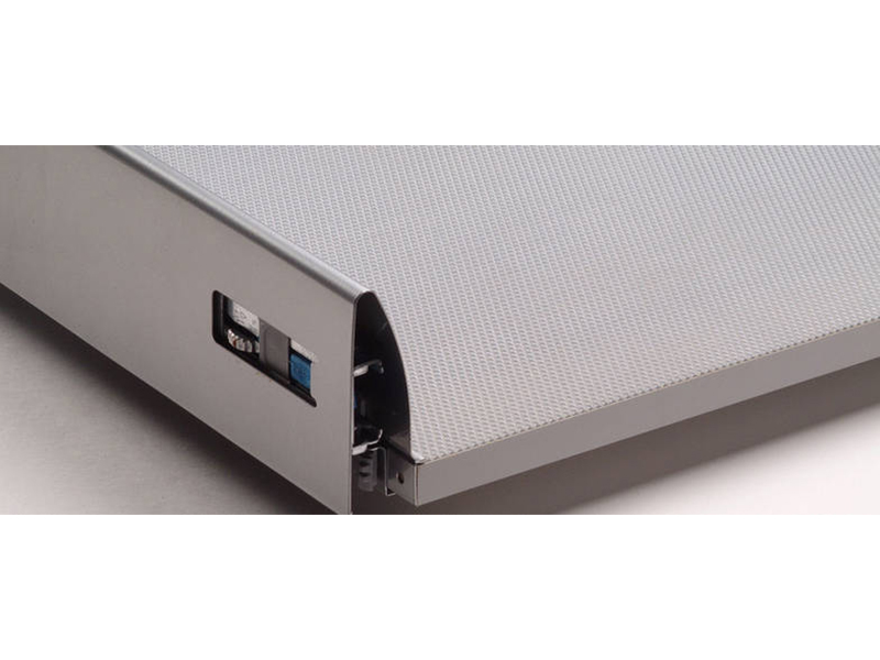 Tapete antideslizante PRISMA, medida 47.5 x 1000 cm, color gris