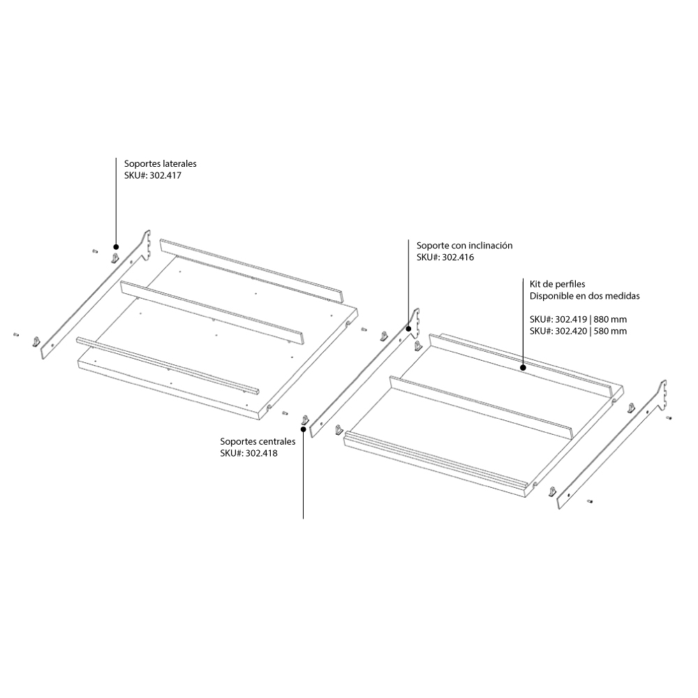 Sistema VERTIKO para zapatera