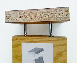 Sistema de taquete y perno oculto QUICK DOWEL para unión de paneles