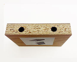 Sistema de taquete y perno oculto QUICK DOWEL para unión de paneles