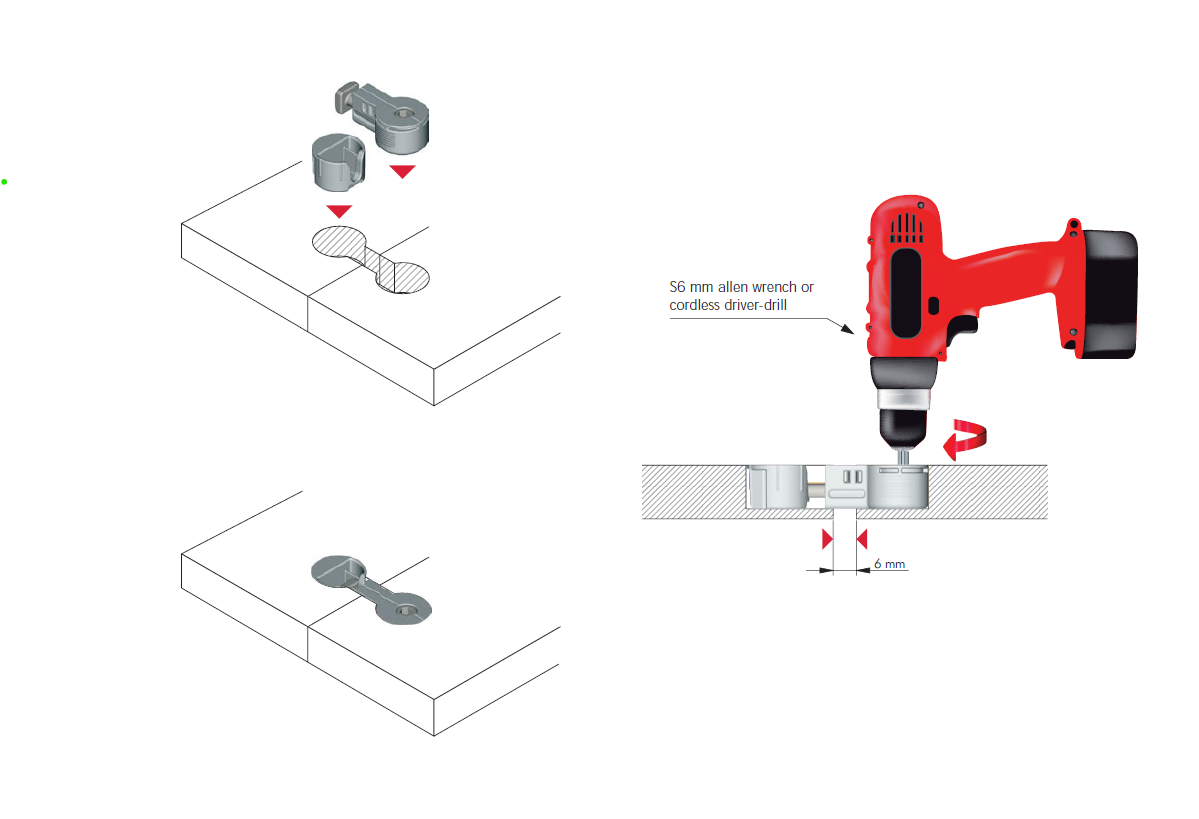 Soporte QUICK para unión de cubiertas