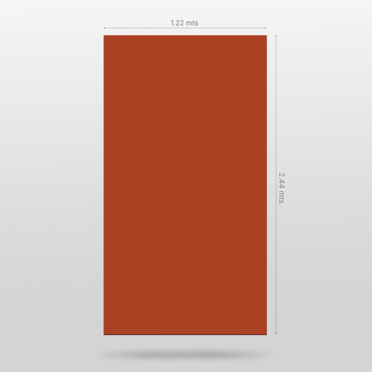 Laminado FENIX Rosso Namib, 1.22 x 2.44 m, espesor 0.7 mm