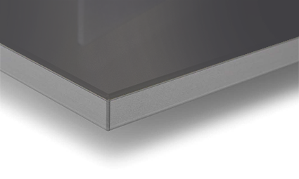 Panel RAUVISIO alto brillo, BIGIO, medida 1300 x 2800mm, espesor 20mm.