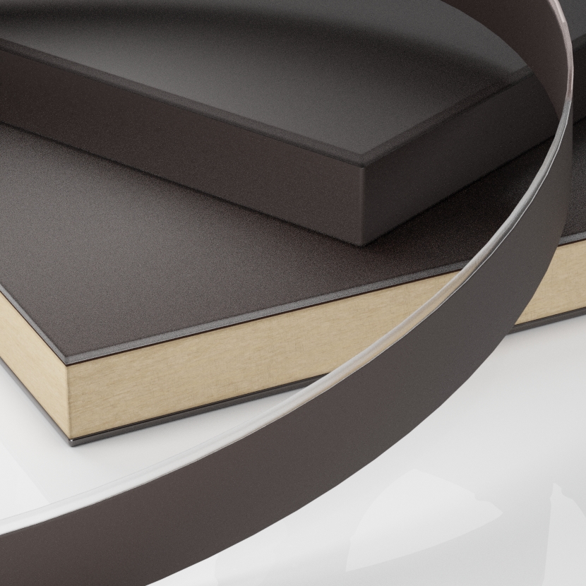 Cubrecanto para RAUVISIO CRYSTAL MATE, longitud 100 m