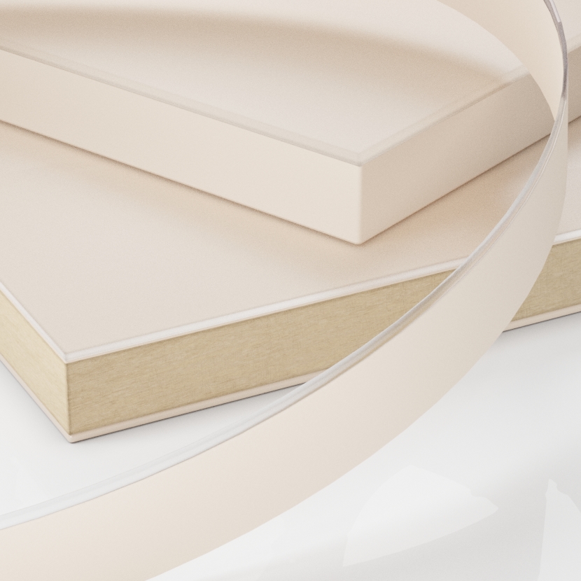 Cubrecanto para RAUVISIO CRYSTAL MATE, longitud 100 m