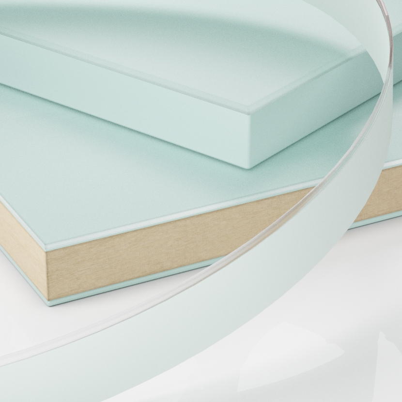 Cubrecanto para RAUVISIO CRYSTAL MATE, longitud 100 m