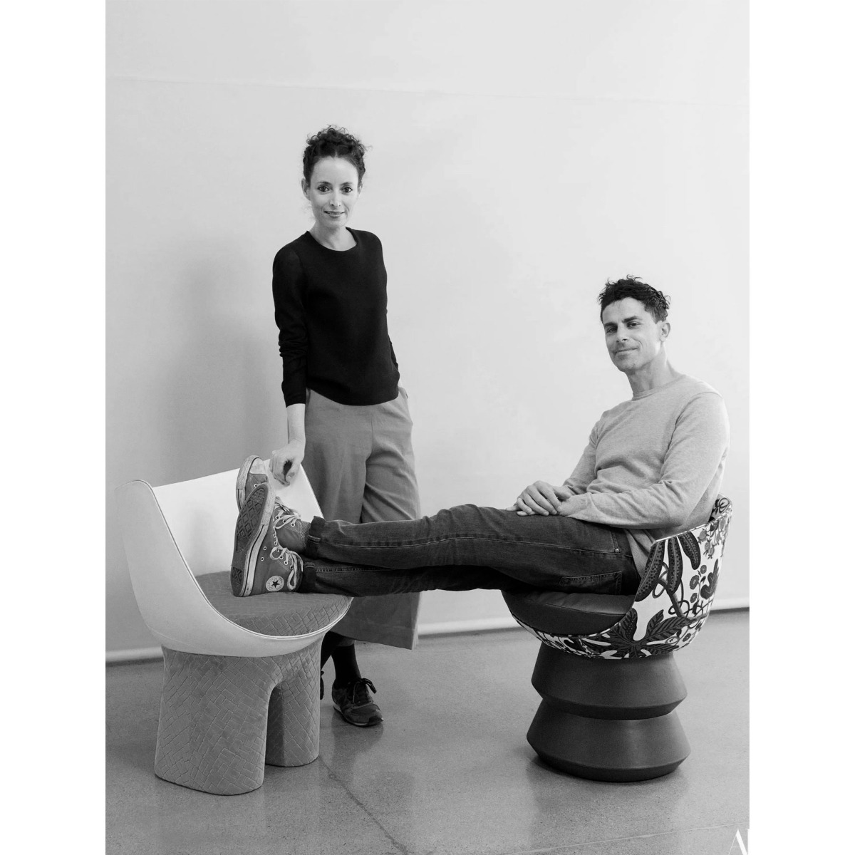 Wavy Fir Blue, diseñado por Raw Edges - Chapa de madera precompuesta ALPI | m2