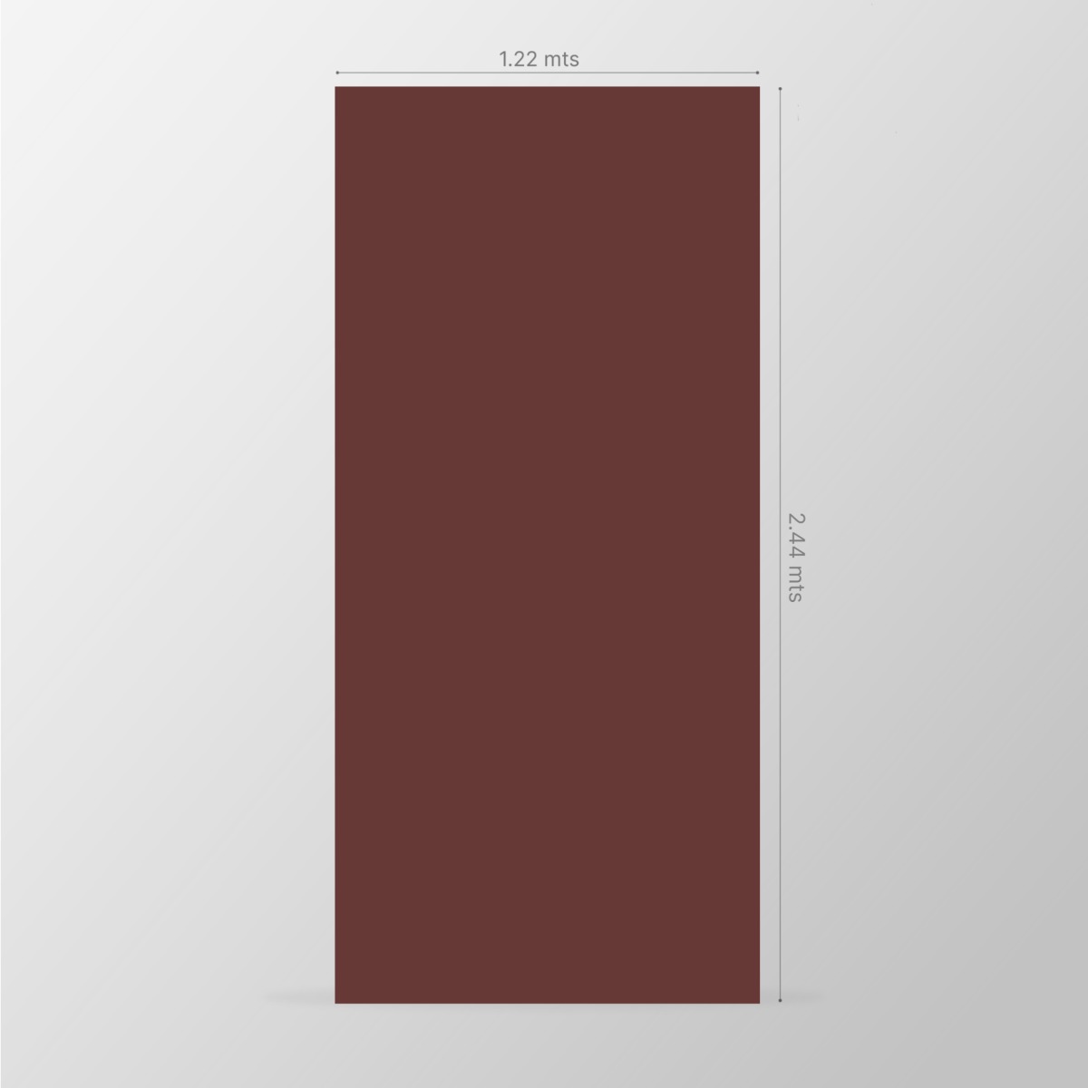 Tablero de MDF con laminado FENIX, Rosso Jaipur y trascara HPL Night Shade, formato 1.22 x 2.44 m