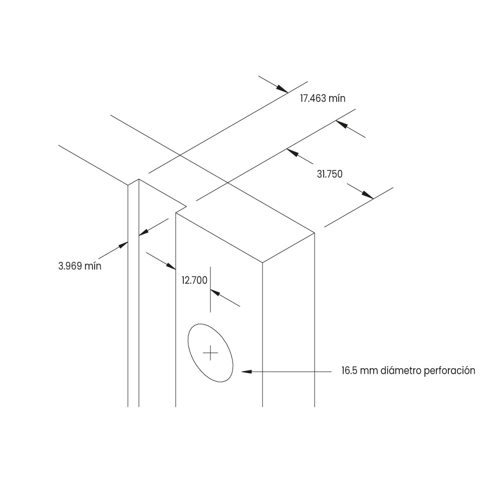 Sistema 150: Montaje lateral para varios cajones