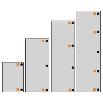 BLUMOTION para bisagra CLIP top de 155 grados, acabado negro ónix. 