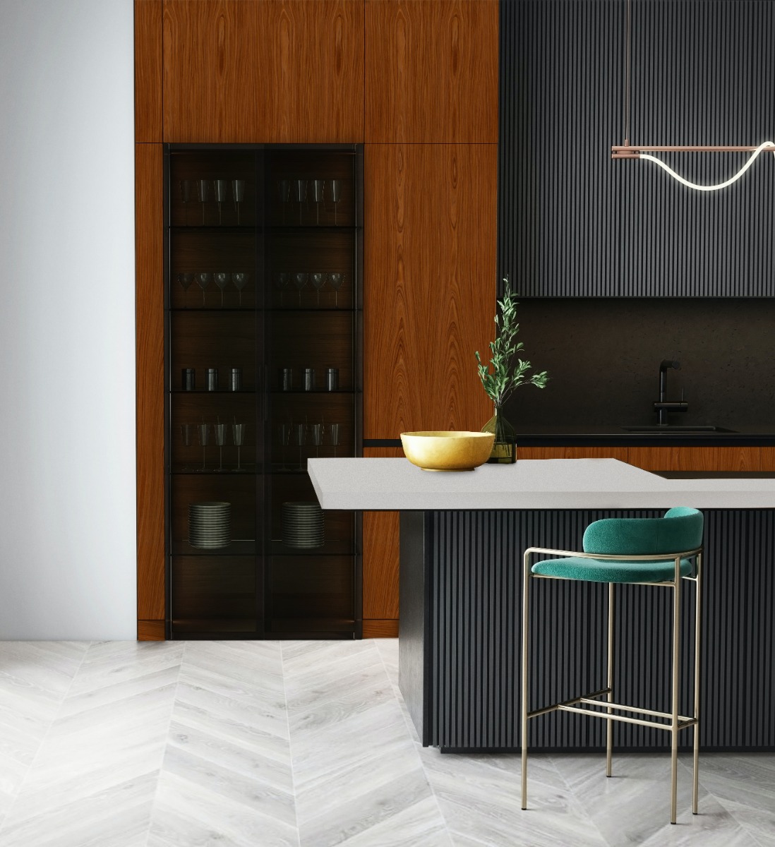 Chapa precompuesta  ALPI Santos (12.26) Diseño de Piero Lissoni Largo 3.15 m