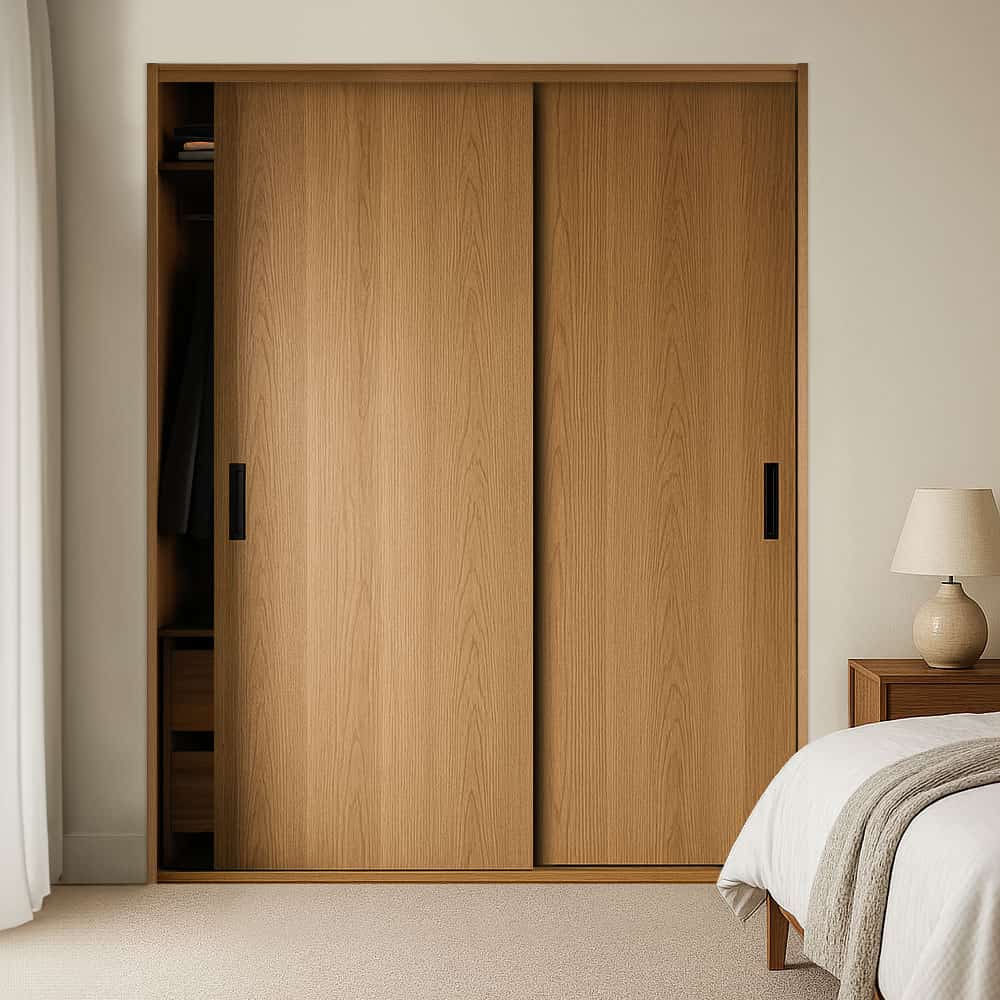 Sistema corredizo SCORRI para muebles, con 2 cierres suaves Fluid