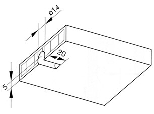 Soporte de seguridad para entrepaño 