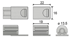 Soporte de seguridad para entrepaño 