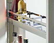 Separadores para extraíble botellero STYLE, acabado cromo.