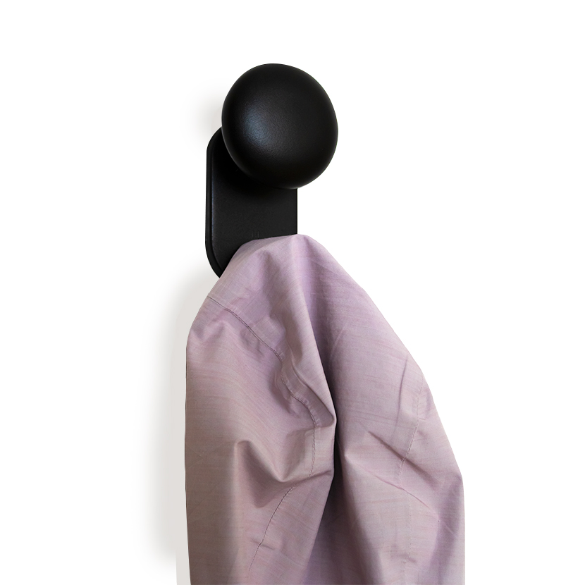 Perchero SHAPES de plástico, color negro