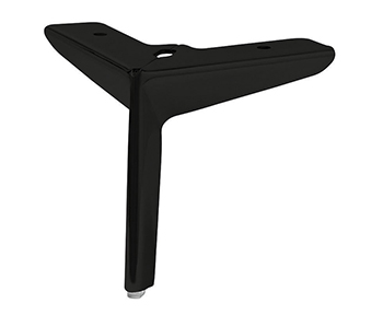 Pata SHELLY, altura 130 mm, acabado negro. 