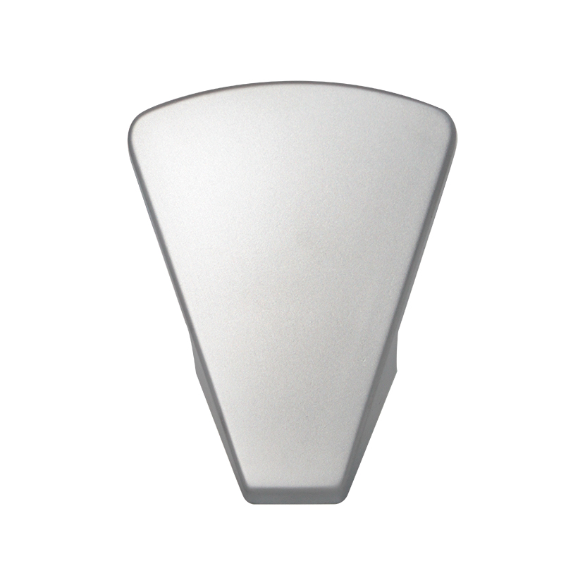 Colgador triangular de 55 x 49 mm, acabado cromo mate