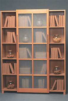 Sistema corredizo REGAL A 25 H FS de diseño frontal, para 1 puerta de madera