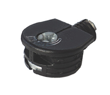 Sistema de unión QUICKLOCK para muebles de 1 pieza con tope, color negro