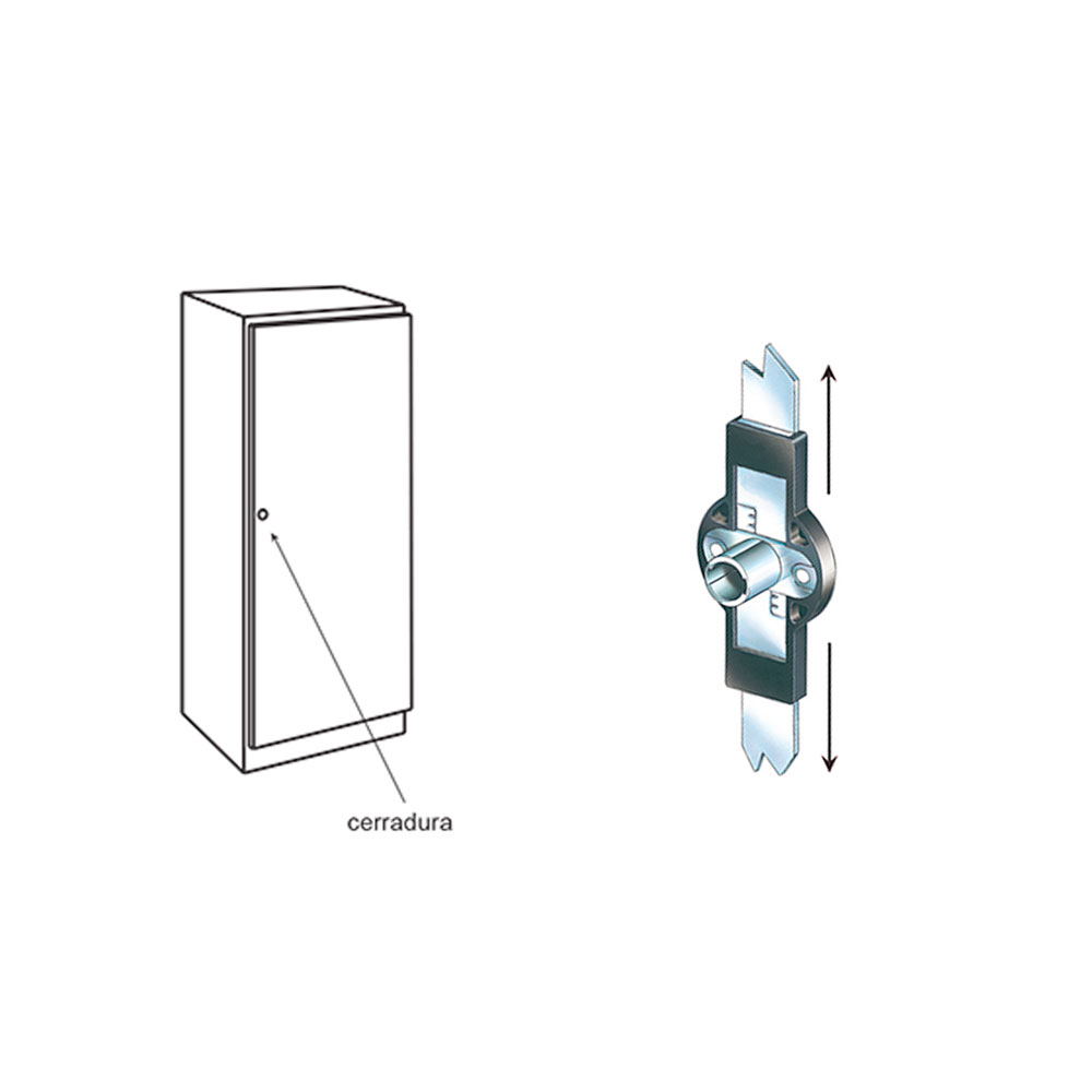 Sistema 260/265: Cerradura para armarios