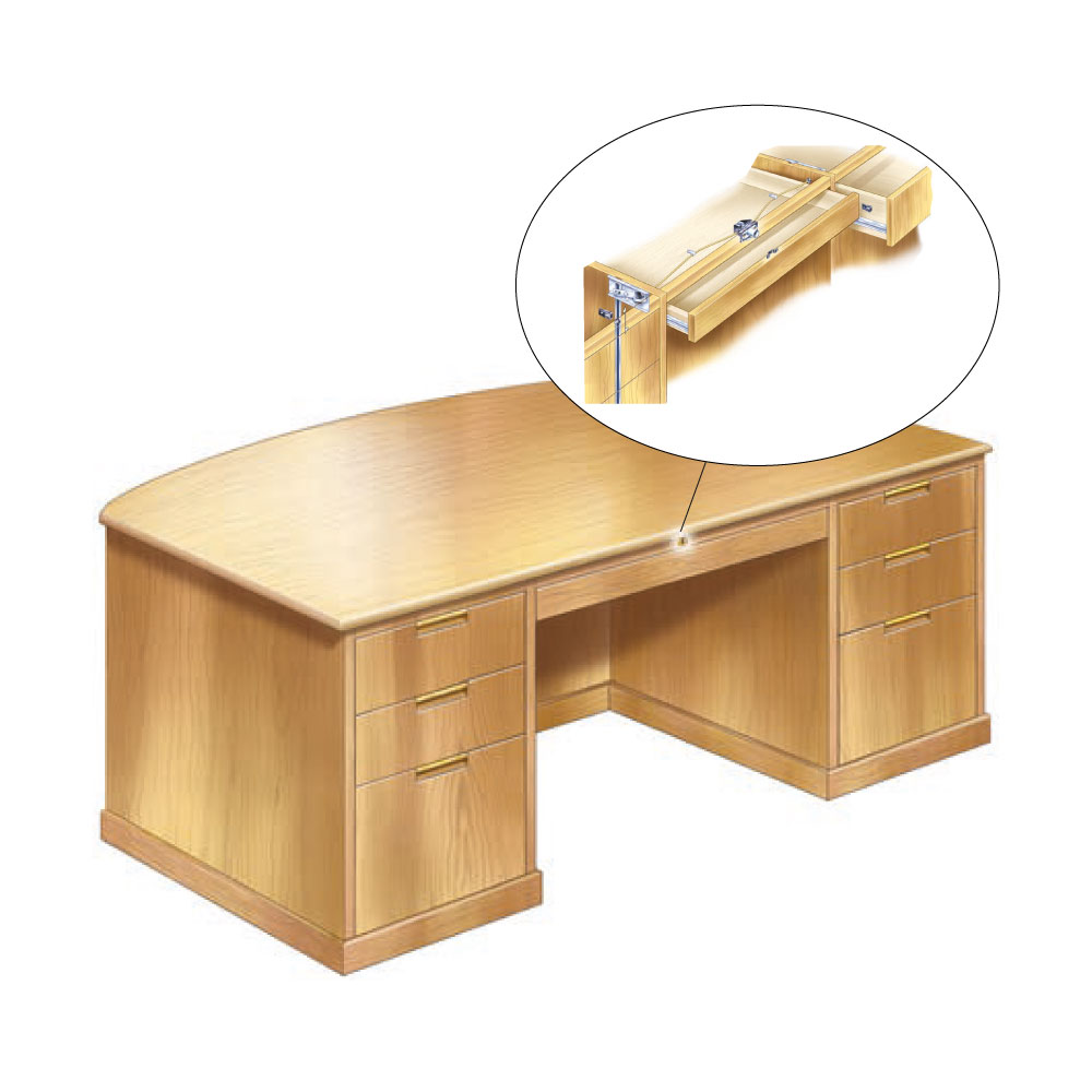 Sistema 500: cerradura central para escritorio