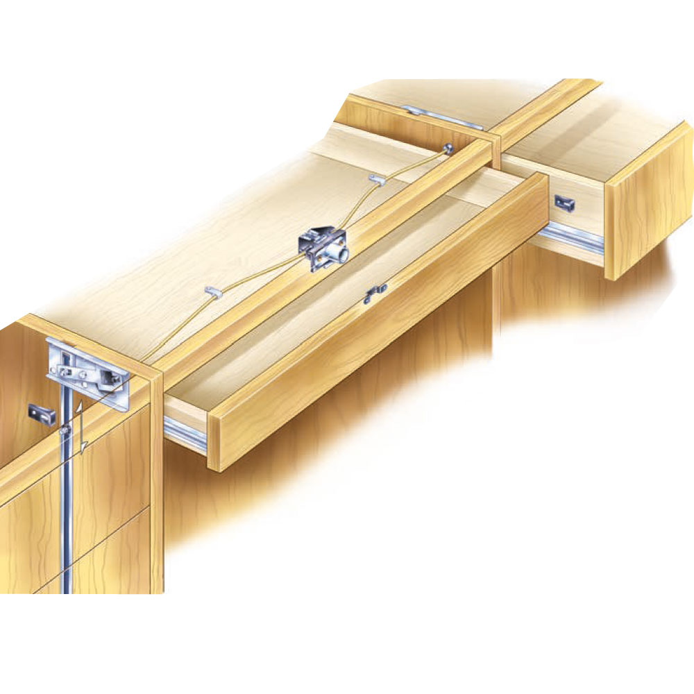 Sistema 500: cerradura central para escritorio